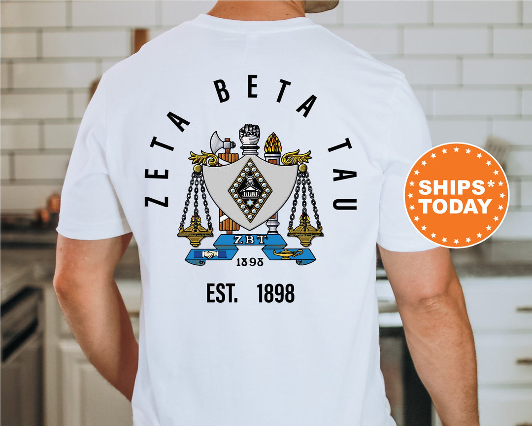 Zeta Beta Tau Iconic Symbol Fraternity T-Shirt | Zeta Beta Tau Shirt | ZBT Fraternity Crest | Fraternity Gift | Frat Chapter Shirt _ 11979g