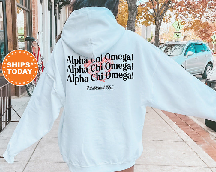 Alpha Chi Omega Balloon Bliss Sorority Sweatshirt | Alpha Chi Hoodie | Sorority Big Little | ACHIO Apparel | AXO Initiation Gift