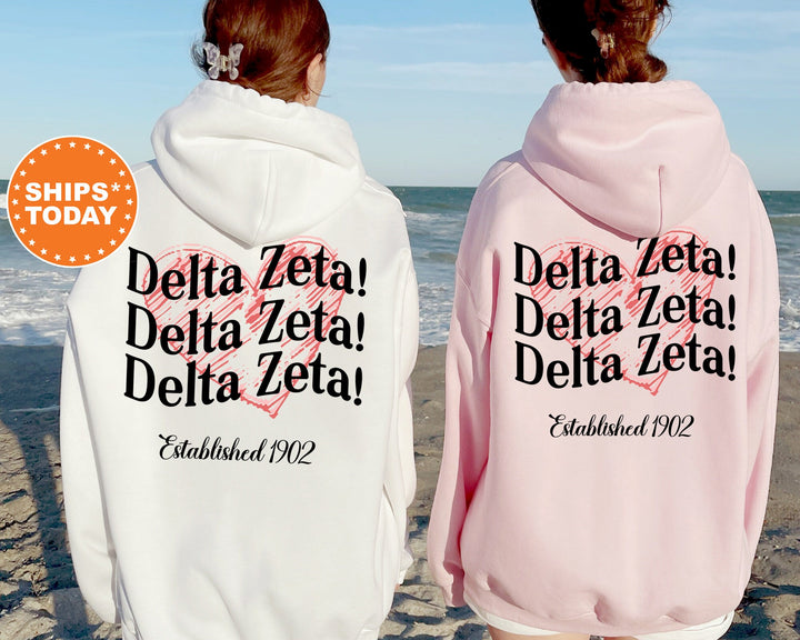 Delta Zeta Balloon Bliss Sorority Sweatshirt | Delta Zeta Sweatshirt | Dee Zee Sorority Hoodie | Bid Day Basket | Big Little Reveal