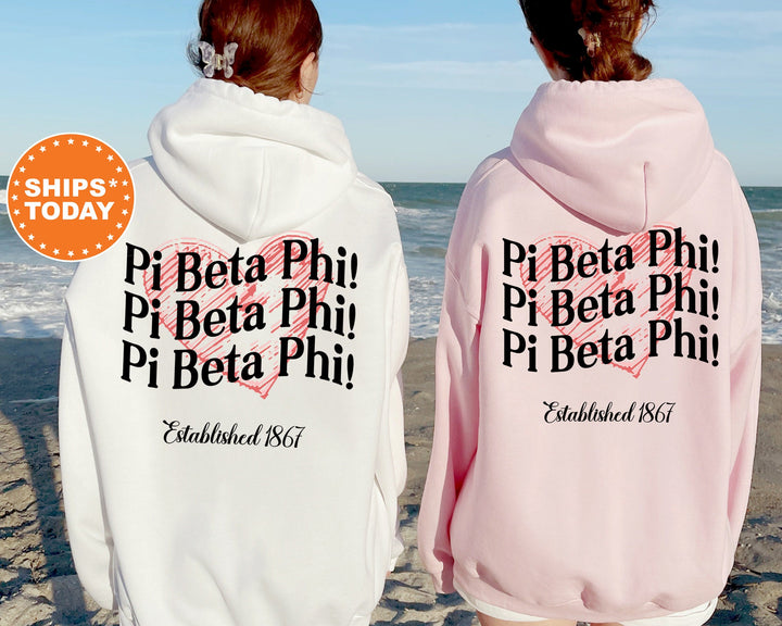 Pi Beta Phi Balloon Bliss Sorority Sweatshirt | Pi Phi Sorority Hoodie | Big Little Reveal | Sorority Gift | Pi Beta Phi Sweatshirt
