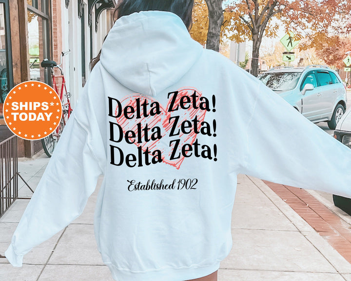 Delta Zeta Balloon Bliss Sorority Sweatshirt | Delta Zeta Sweatshirt | Dee Zee Sorority Hoodie | Bid Day Basket | Big Little Reveal