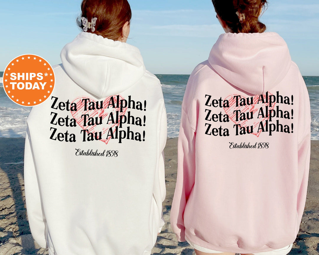 Zeta Tau Alpha Balloon Bliss Sorority Sweatshirt | Zeta Sorority Hoodie | Sorority Apparel | Big Little | Zeta Tau Alpha Sweatshirt