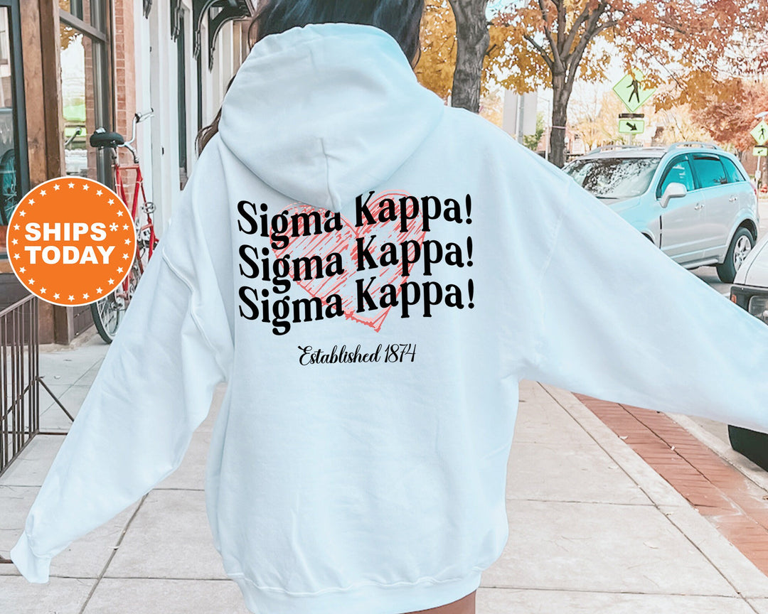 Sigma Kappa Balloon Bliss Sorority Sweatshirt | Sig Kap Sorority Hoodie | Big Little | Sorority Apparel | Sigma Kappa Sweatshirt 13706g