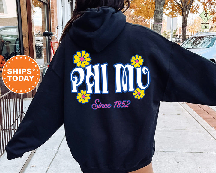 Phi Mu Sunny Blooms Sorority Sweatshirt | Phi Mu Hoodie | Phi Mu Gift | Sorority Merch | Big Little Reveal | Sorority Gift _ 13676g