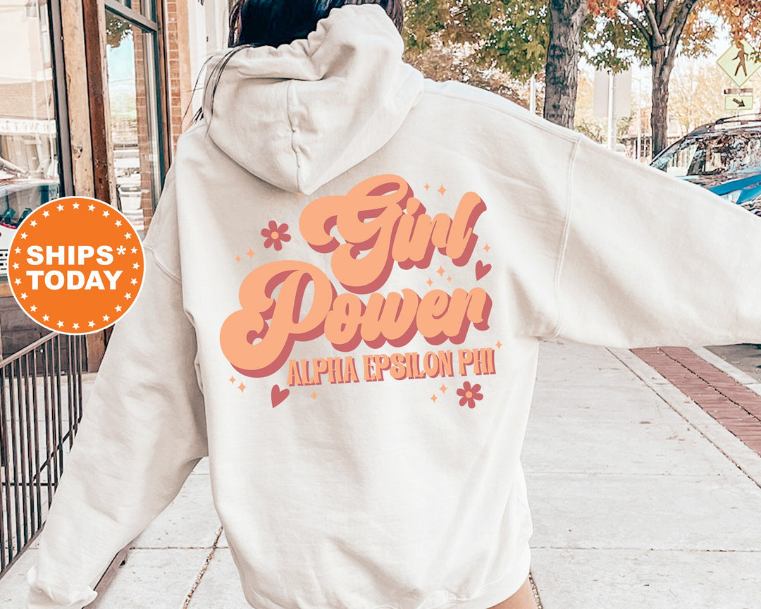 Alpha Epsilon Phi Girl Power Sorority Sweatshirt | Alpha Epsilon Phi Hoodie | AEPHI Sweatshirt | Big Little Gift | Greek Apparel _ 13894g