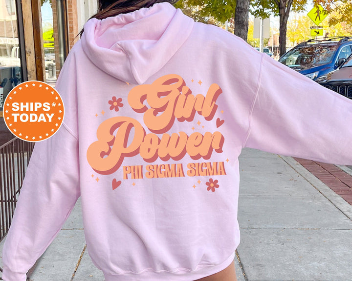 Phi Sigma Sigma Girl Power Sorority Sweatshirt | Phi Sigma Sigma Hoodie | Phi Sig Sweatshirt | Big Little Reveal | Bid Day Basket _ 13911g