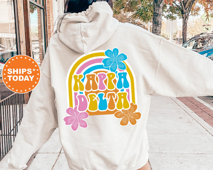 Kappa Delta Rainbow Rush Sorority Sweatshirt | Kappa Delta Hoodie | Kay Dee Sweatshirt | Greek Apparel | Big Little Reveal Gift