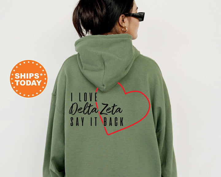 Delta Zeta Say It Back Sorority Sweatshirt | Dee Zee Sorority Crewneck | Sorority Merch | Big Little Recruitment Gift | Comfy Sweatshirt