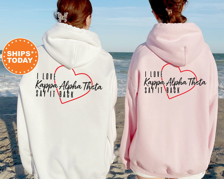 Kappa Alpha Theta Say It Back Sorority Sweatshirt | THETA Sorority Crewneck | Sorority Merch | Big Little Reveal Gift | Comfy Sweatshirt