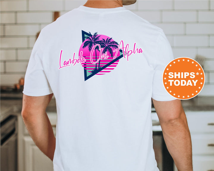 Lambda Chi Alpha Bright Nights Fraternity T-Shirt | Lambda Chi Alpha Shirt | Lambda Chi Shirt | Fraternity Gift | Greek Apparel _ 13930g