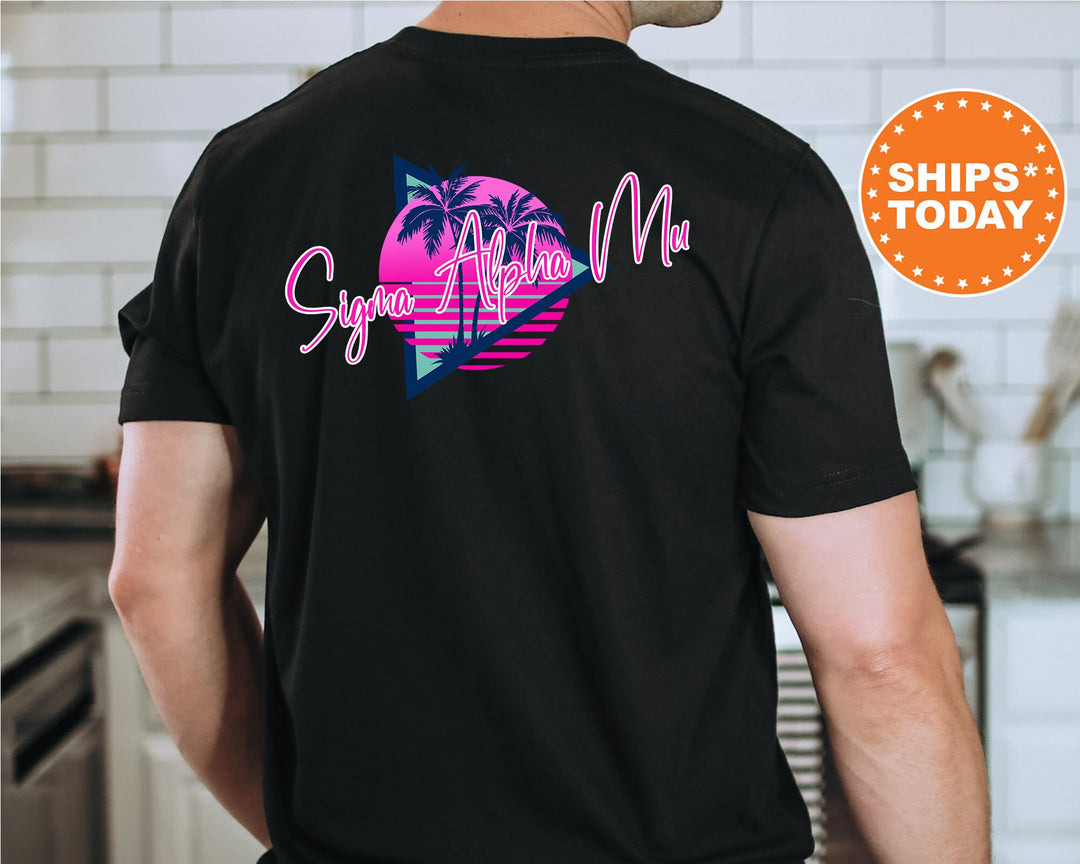 Sigma Alpha Mu Bright Nights Fraternity T-Shirt | Sigma Alpha Mu Shirt | Sammy Fraternity Shirt | Fraternity Gift | Greek Apparel | Comfort Colors Tee _ 13939g