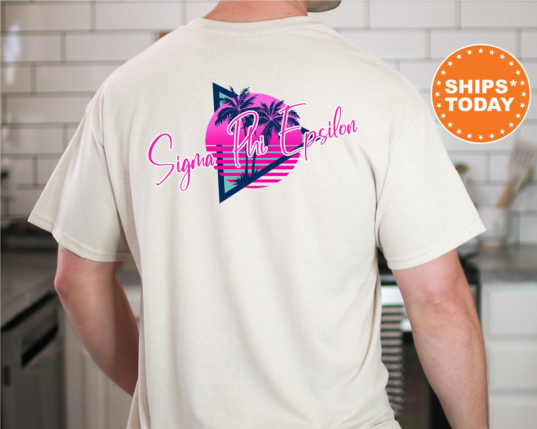 Sigma Phi Epsilon Bright Nights Fraternity T-Shirt | Sigma Phi Epsilon Shirt | SigEp Frat Shirt | Fraternity Gift | Greek Apparel | Comfort Colors Tee _ 13942g
