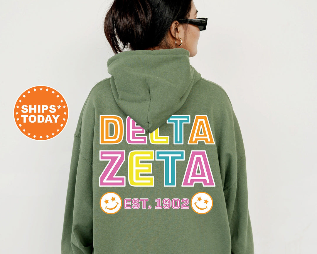 Delta Zeta Frisky Script Sorority Sweatshirt | Delta Zeta Sweatshirt | Dee Zee Merch | Greek Apparel | Big Little Sorority Gift _ 14024g