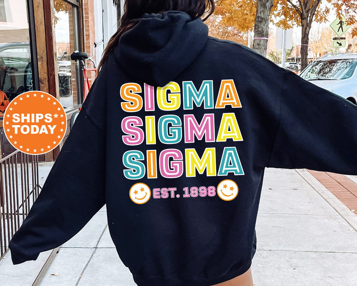 Sigma Sigma Sigma Frisky Script Sorority Sweatshirt | Tri Sigma Sweatshirt | Tri Sigma Hoodie | Greek Apparel | Big Little Gift _ 14034g