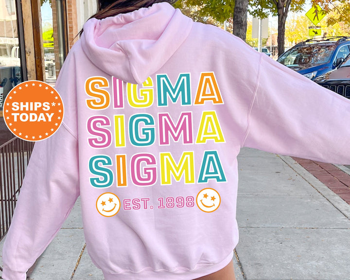 Sigma Sigma Sigma Frisky Script Sorority Sweatshirt | Tri Sigma Sweatshirt | Tri Sigma Hoodie | Greek Apparel | Big Little Gift _ 14034g