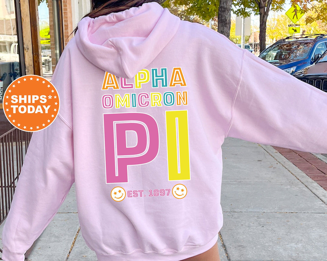 Alpha Omicron Pi Frisky Script Sorority Sweatshirt | Alpha O Sweatshirt | Alpha O Hoodie | Sorority Gift | Big Little Reveal _ 14015g