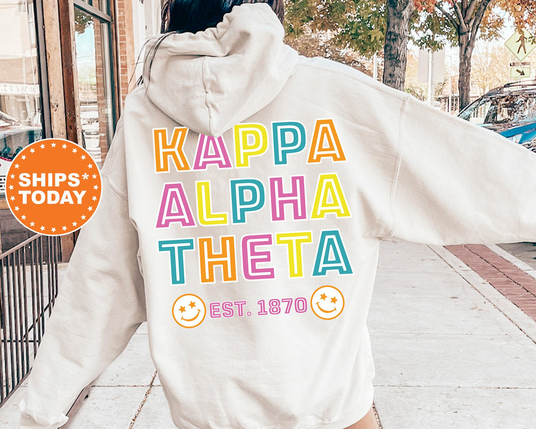 Kappa Alpha Theta Frisky Script Sorority Sweatshirt | Theta Sweatshirt | Theta Hoodie | Big Little Sorority | Sorority Apparel _ 14026g