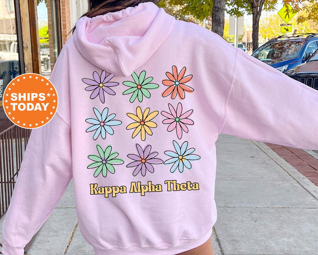 Kappa Alpha Theta Flower Fashion Sorority Sweatshirt | Theta Sorority Hoodie | Sorority Apparel | Kappa Alpha Theta Sweatshirt