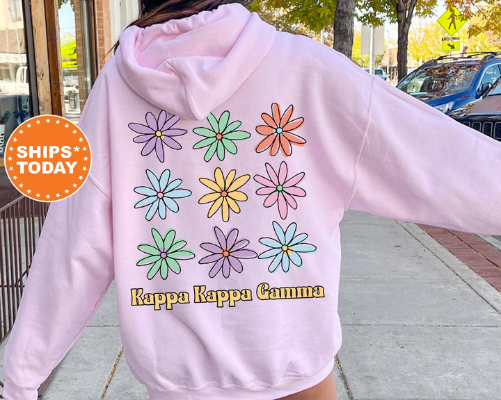 Kappa Kappa Gamma Flower Fashion Sorority Sweatshirt | Kappa Hoodie | Big Little | KKG Sorority Gift | Kappa Kappa Gamma Sweatshirt