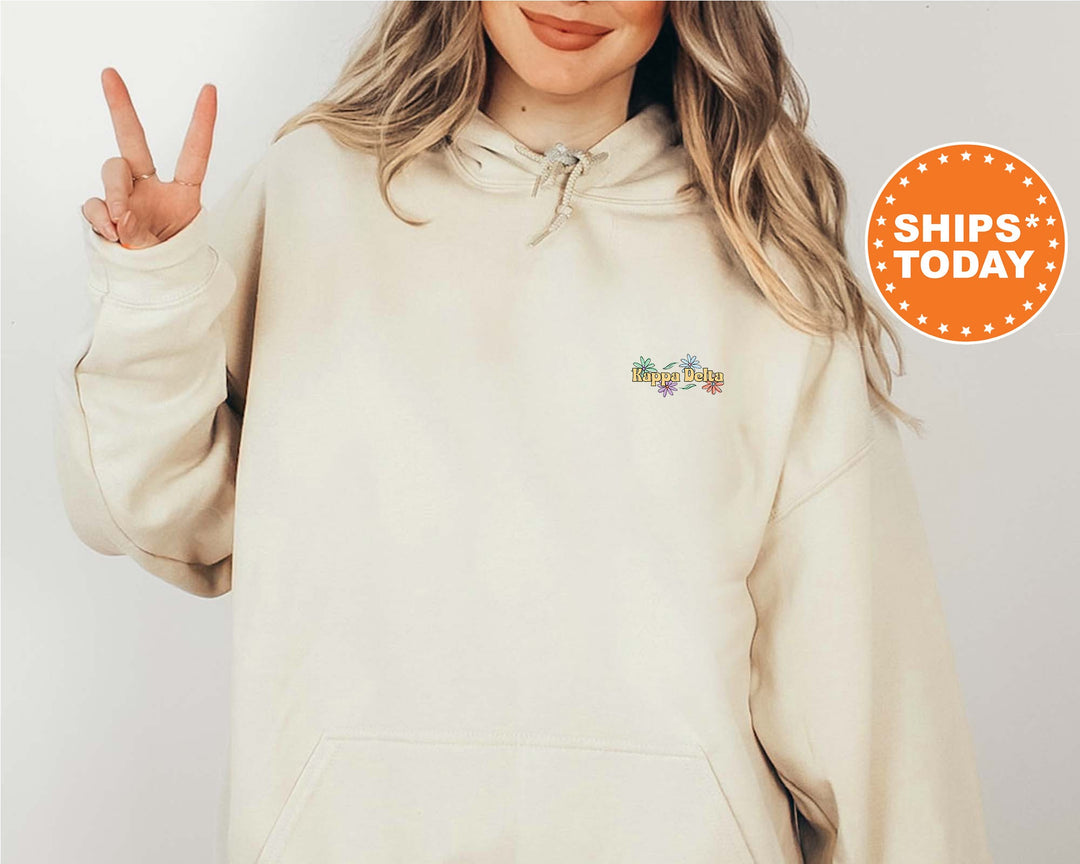 Kappa Delta Flower Fashion Sorority Sweatshirt | Kappa Delta Sweatshirt | Kappa Delta Hoodie | Bid Day Gift | Kay Dee Sorority Gift