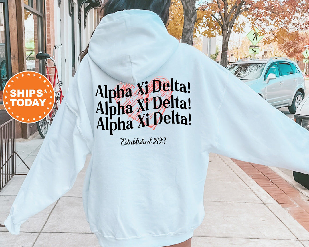 Alpha Xi Delta Balloon Bliss Sorority Sweatshirt | Alpha Xi Delta Sweatshirt | AXID Sorority Hoodie | Sorority Apparel | Big Little