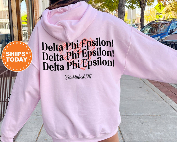 Delta Phi Epsilon Balloon Bliss Sorority Sweatshirt | DPHIE Sorority Hoodie | Sorority Merch | Greek Apparel | Big Little Reveal