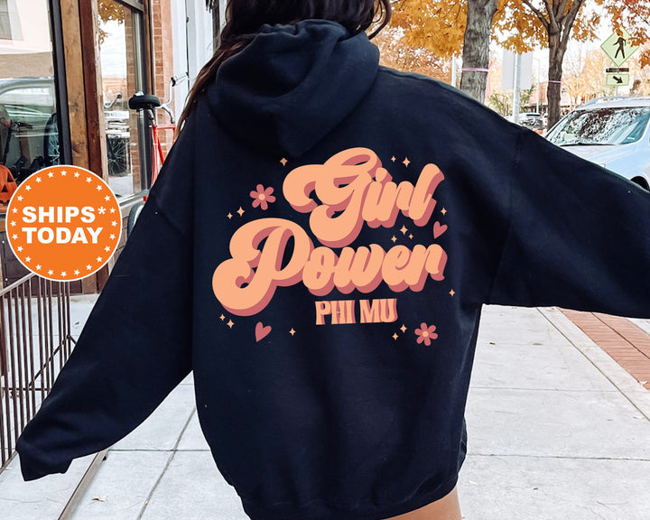Phi Mu Girl Power Sorority Sweatshirt | Phi Mu Hoodie | Phi Mu Sweatshirt | Big Little Sorority | Greek Apparel | Sorority Merch _ 13910g
