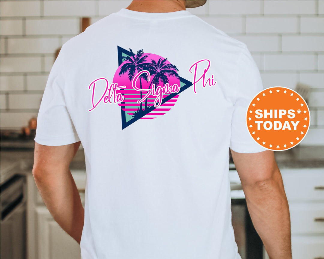 Delta Sigma Phi Bright Nights Fraternity T-Shirt Delta Sigma Phi