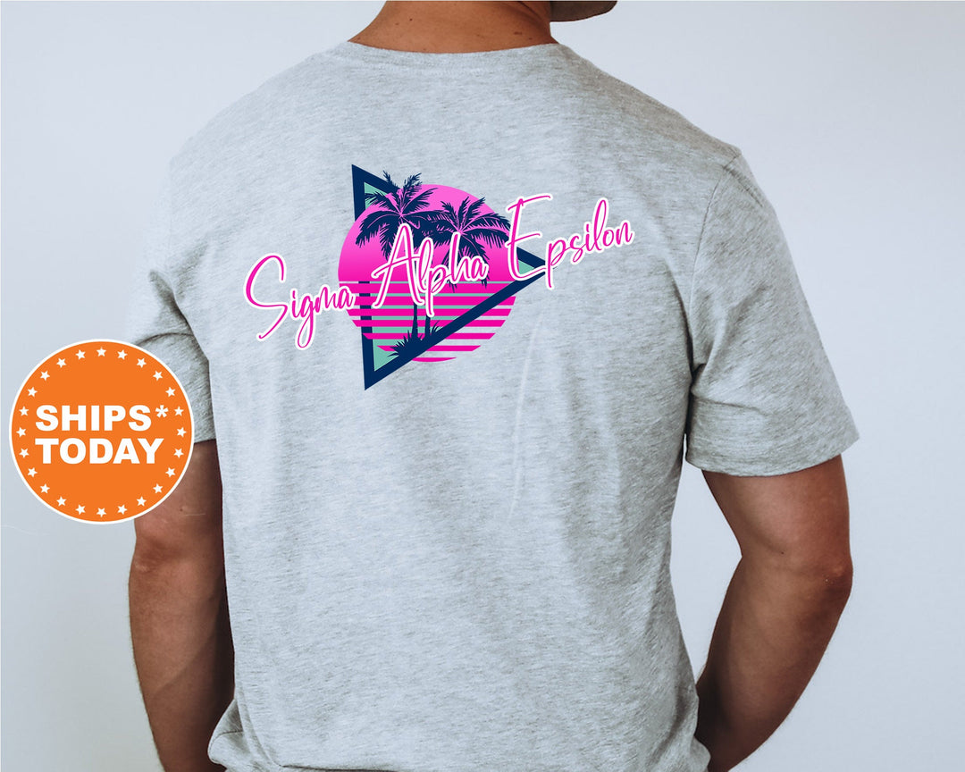 Sigma Alpha Epsilon Bright Nights Fraternity T-Shirt | Sigma Alpha Epsilon Shirt | SAE Fraternity Shirt | Greek Apparel | Bid Day | Comfort Colors Tee _ 13938g