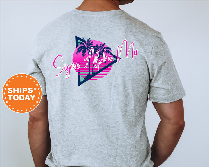 Sigma Alpha Mu Bright Nights Fraternity T-Shirt | Sigma Alpha Mu Shirt | Sammy Fraternity Shirt | Fraternity Gift | Greek Apparel | Comfort Colors Tee _ 13939g
