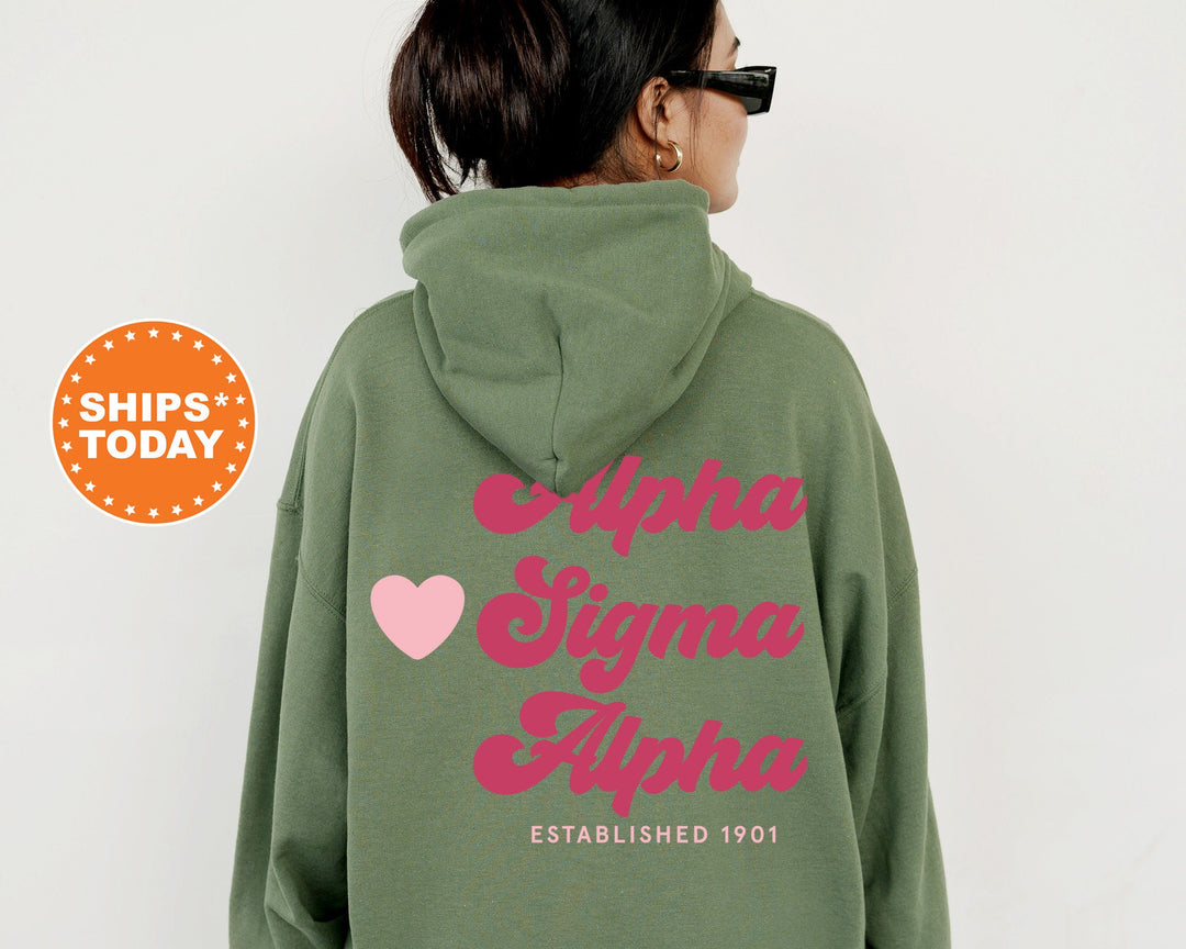 Alpha Sigma Alpha Heart Haven Sorority Sweatshirt | Alpha Sigma Alpha Hoodie | Sorority Apparel | Sorority Gift | Big Little Reveal 13534g