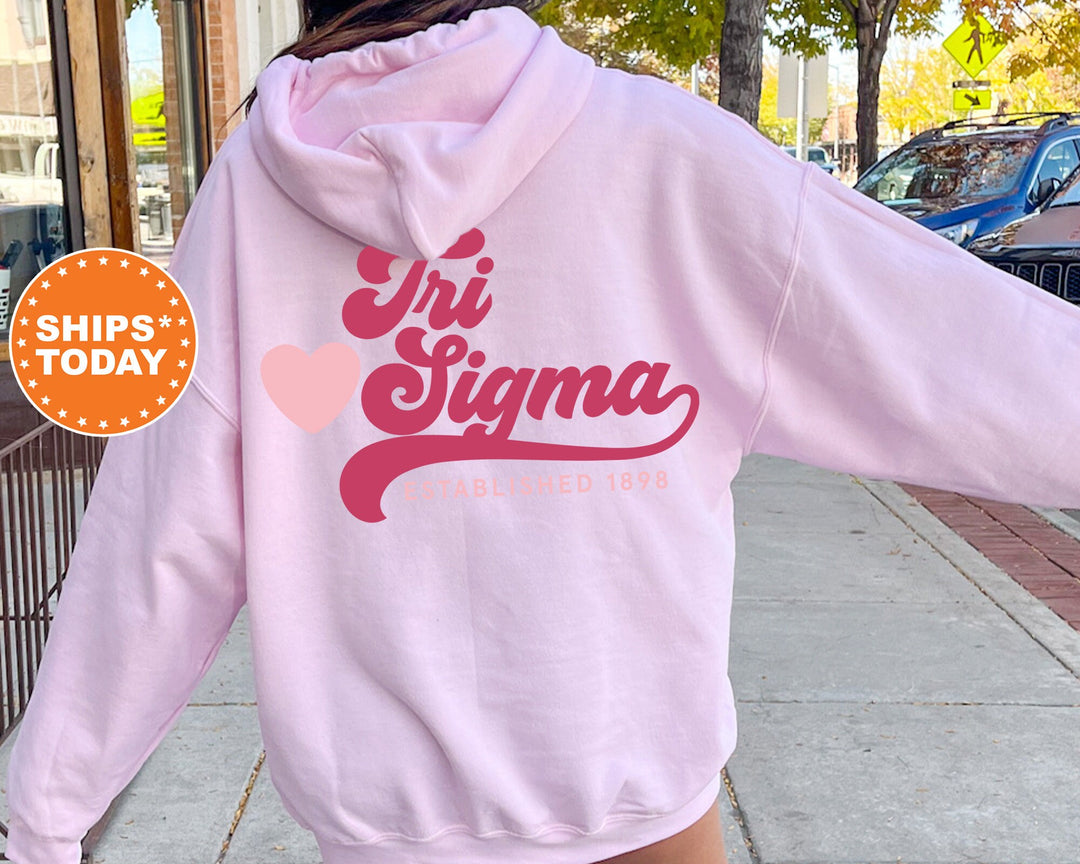 Sigma Sigma Sigma Heart Haven Sorority Sweatshirt | Sigma Sigma Sigma Hoodie | Tri Sigma Sweatshirt | Greek Apparel | Big Little 13551g