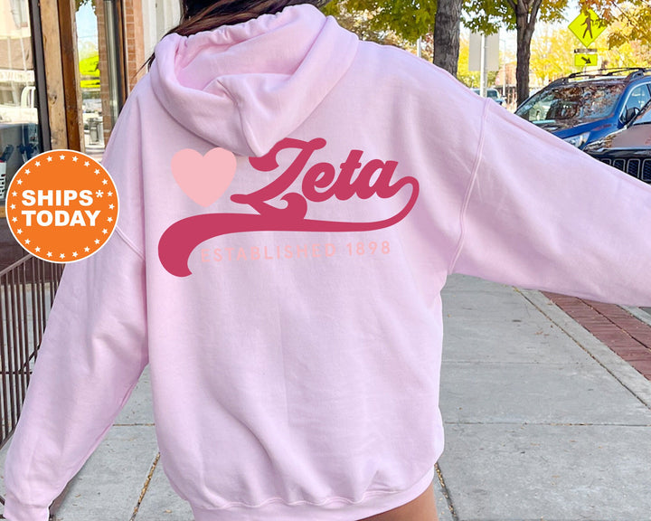 Zeta Tau Alpha Heart Haven Sorority Sweatshirt | Zeta Tau Alpha Hoodie | Zeta Sweatshirt | Sorority Apparel | Big Little Sorority 13553g
