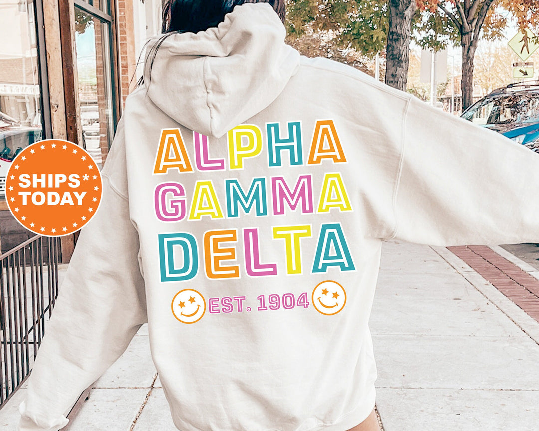 Alpha Gamma Delta Frisky Script Sorority Sweatshirt | Alpha Gamma Delta Sweatshirt | Alpha Gam Hoodie | Sorority Merch | Bid Day _ 14014g