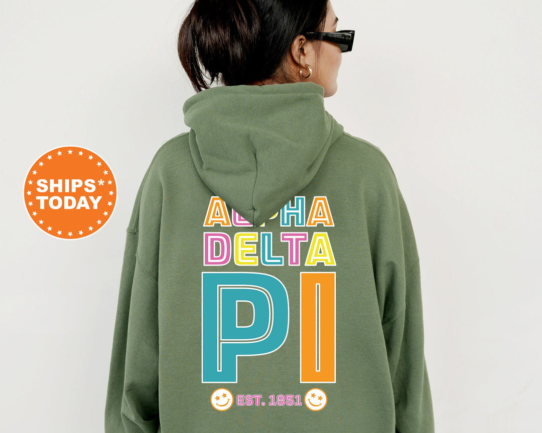 Alpha Delta Pi Frisky Script Sorority Sweatshirt | ADPI Sweatshirt | Alpha Delta Pi Hoodie | Big Little Reveal Gift | Greek Apparel _ 14012g