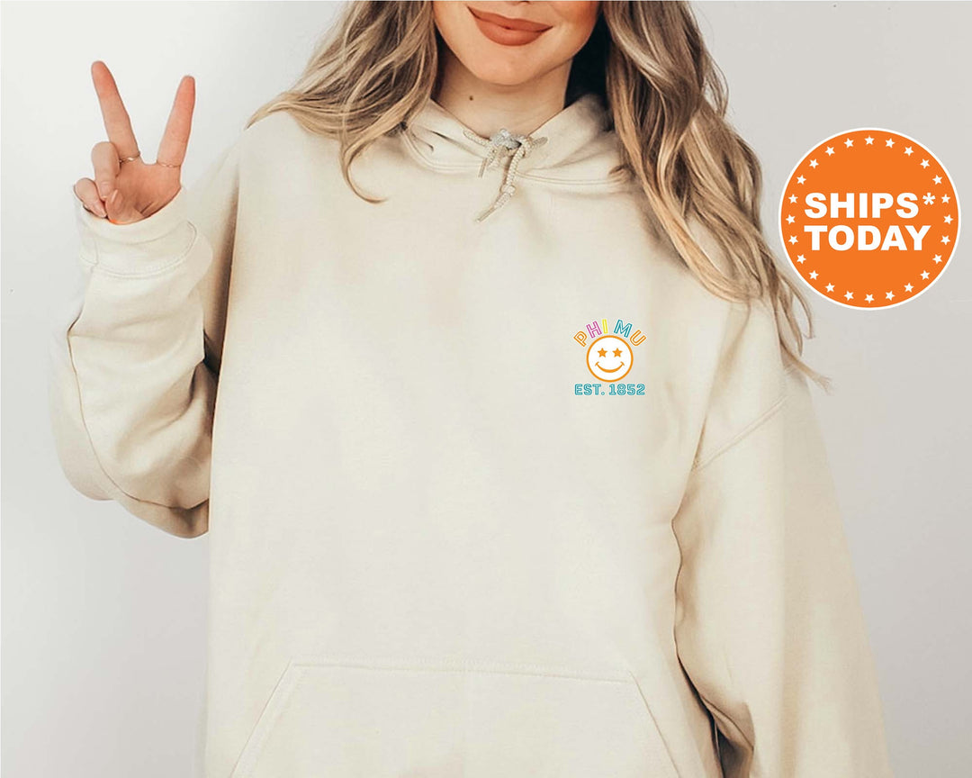Phi Mu Frisky Script Sorority Sweatshirt | Phi Mu Hoodie | Phi Mu Sweatshirt | Sorority Apparel | Sorority Gifts For Little _ 14029g