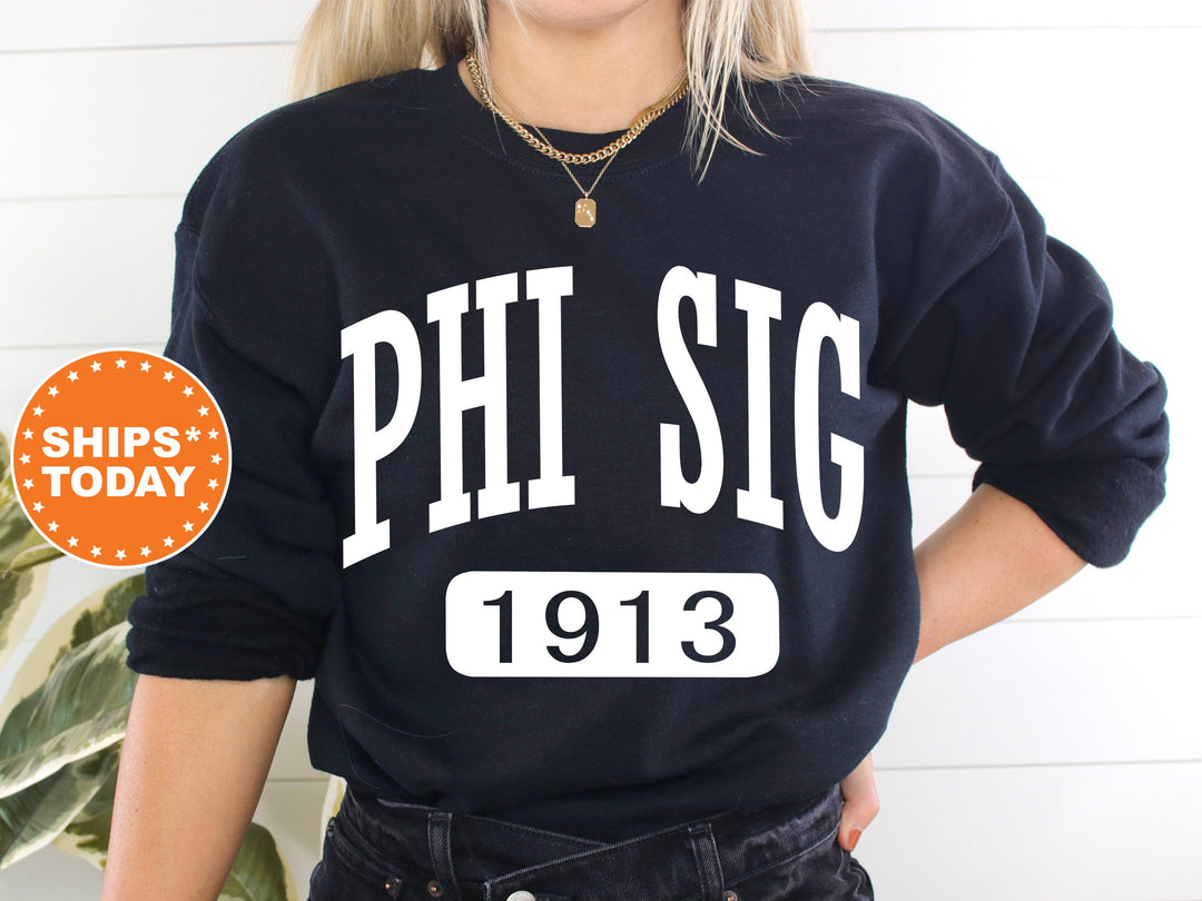 Phi Sigma Sigma Athletic Sorority Sweatshirt | Phi Sig Merch | Sorority Apparel | Phi Sig Hoodie | Big Little Reveal | Bid Day Gift 7325g