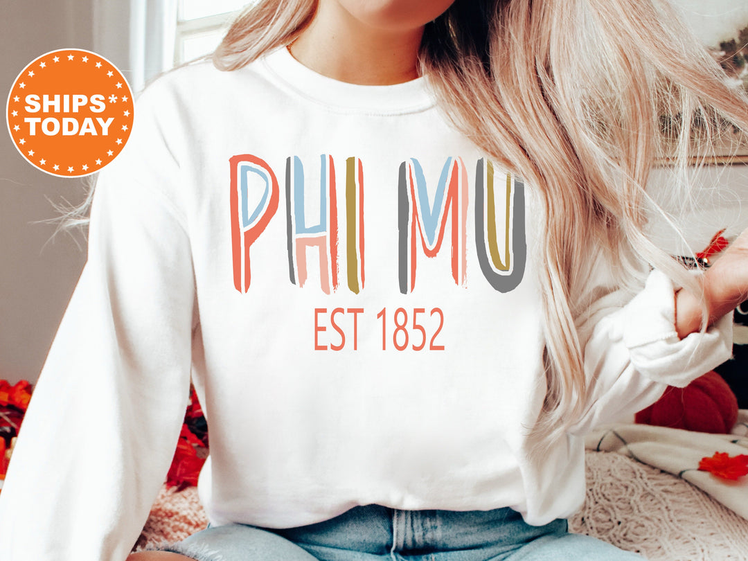 Phi Mu Olivia Sorority Sweatshirt | Phi Mu Hoodie | Big Little Sorority | Sorority Merch | Cute Sorority Sweatshirt | Phi Mu Gift _ 5551g