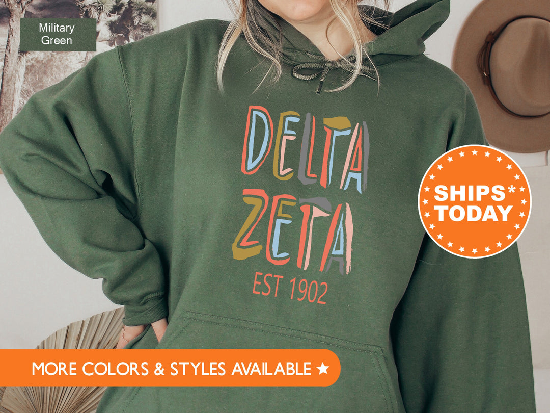 Delta Zeta Olivia Sorority Sweatshirt | Dee Zee Sweatshirt | Big Little Reveal | Sorority Merch | Initiation Gift | Dee Zee Apparel