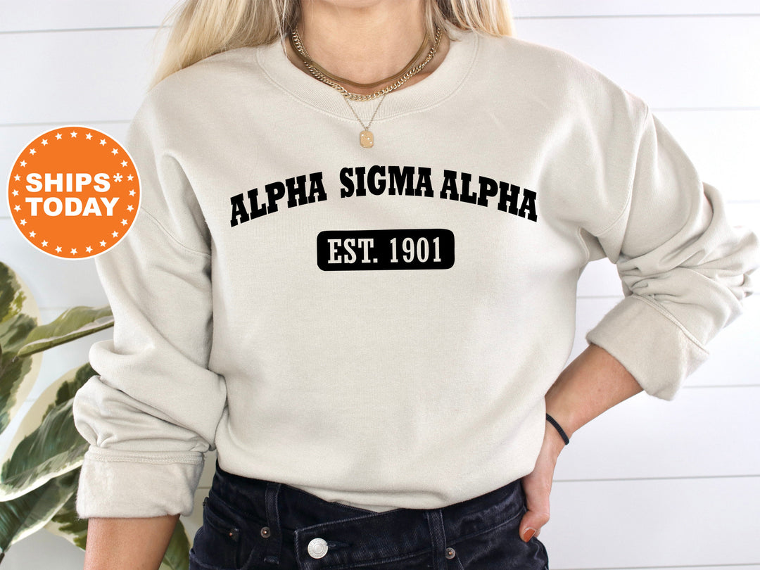 Alpha Sigma Alpha Athletic Year Sorority Sweatshirt | ASA Sorority Hoodie | Greek Apparel | Sorority Merch | Big Little Reveal Gift _ 5032g