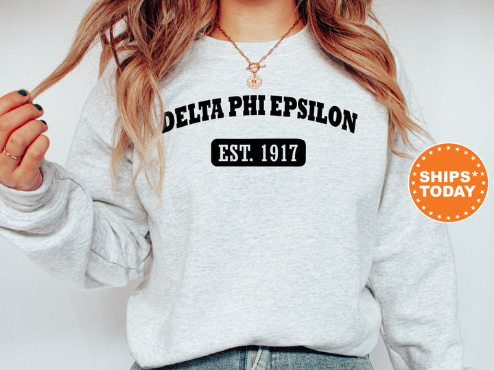 Delta Phi Epsilon Athletic Year Sorority Sweatshirt | DPHIE Greek Sweatshirt | Sorority Gift | Big Little Reveal | Bid Day Basket _ 5038g