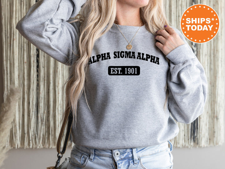 Alpha Sigma Alpha Athletic Year Sorority Sweatshirt | ASA Sorority Hoodie | Greek Apparel | Sorority Merch | Big Little Reveal Gift _ 5032g