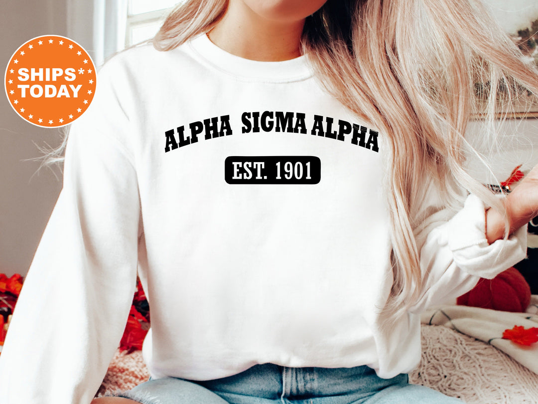 Alpha Sigma Alpha Athletic Year Sorority Sweatshirt | ASA Sorority Hoodie | Greek Apparel | Sorority Merch | Big Little Reveal Gift _ 5032g