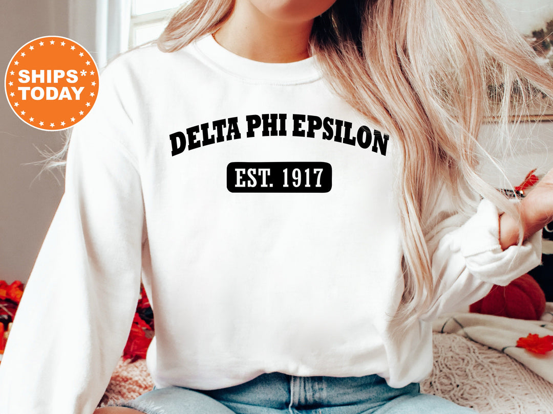 Delta Phi Epsilon Athletic Year Sorority Sweatshirt | DPHIE Greek Sweatshirt | Sorority Gift | Big Little Reveal | Bid Day Basket _ 5038g