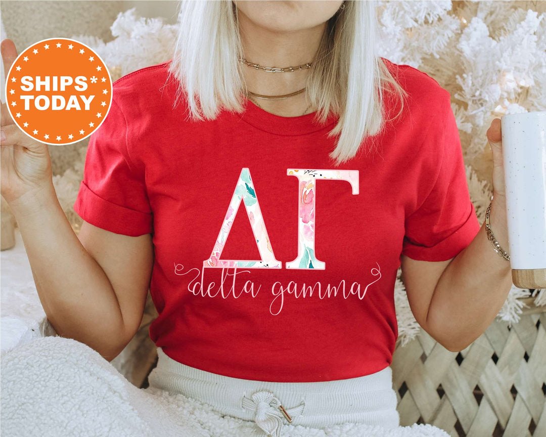 Delta Gamma Simply Paisley Sorority T-Shirt | Dee Gee Comfort Colors Shirt | Greek Letters Tees | Sorority Letters | Big Little Reveal _ 5167g