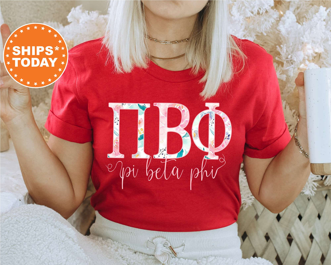 Pi Beta Phi Simply Paisley Sorority T-Shirt | Pi Phi Comfort Colors Shirt | Greek Letters Tees | Sorority Letters | Big Little Reveal _ 5176g