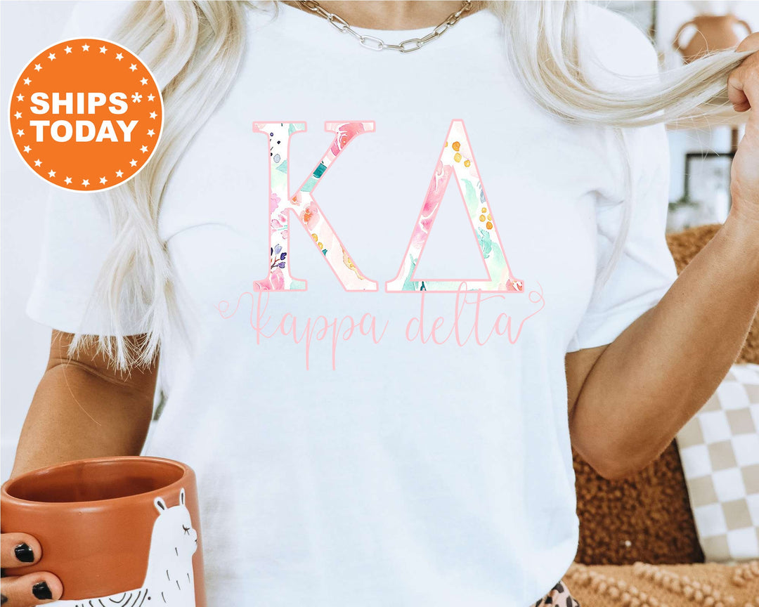 Kappa Delta Simply Paisley Sorority T-Shirt | Kappa Delta Comfort Colors Shirt | Greek Letters Tees | Sorority Letters | Big Little Shirt _ 5172g
