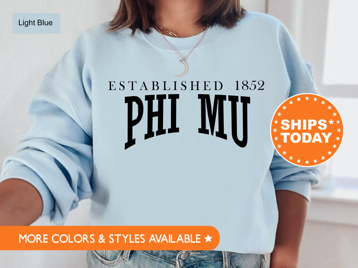 Phi Mu Founding Sorority Sweatshirt | Phi Mu Sweatshirt | Phi Mu Hoodie | Sorority Merch | Big Little Reveal | Sorority Apparel _ 5460g