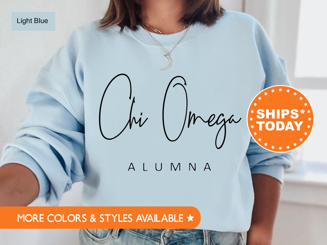 Chi Omega Proud To Be Sorority Sweatshirt | Chi O Alumna Sorority Crewneck | Sorority Merch | Gift For Sorority Alumni | Greek Apparel