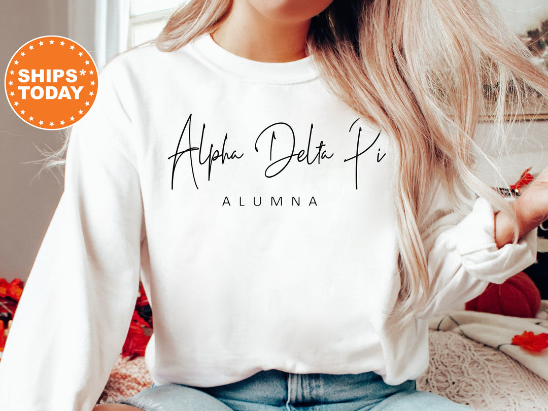 Alpha Delta Pi Proud To Be Sorority Sweatshirt | ADPi Alumna Sorority Crewneck | Sorority Merch | Gift For Sorority Alumni | Greek Apparel